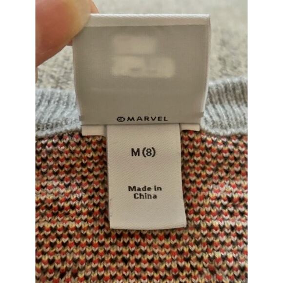 Boys Size 8 Shirt Bundle – Marvel Avengers Sweater + Neon Baseball Tee - Picture 7 of 8